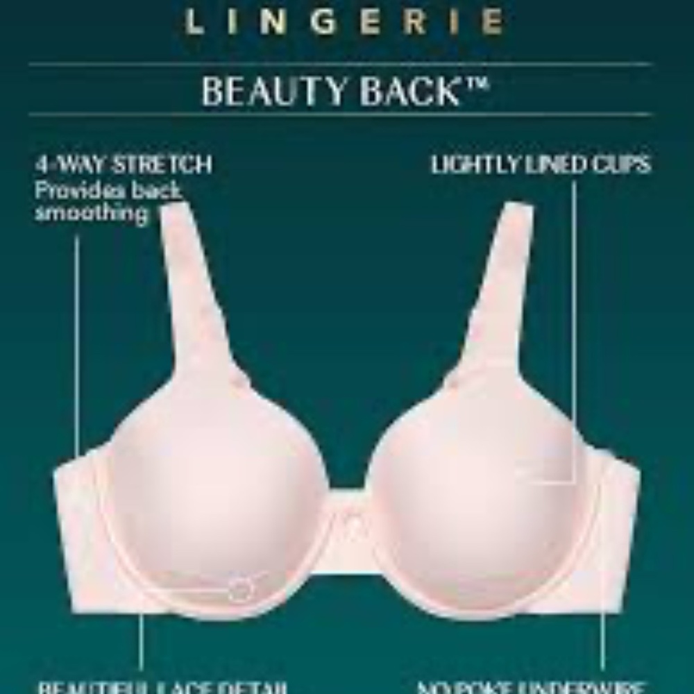 NWOT Vanity Fair Beauty Back Bra 44C - Picture 4 of 10